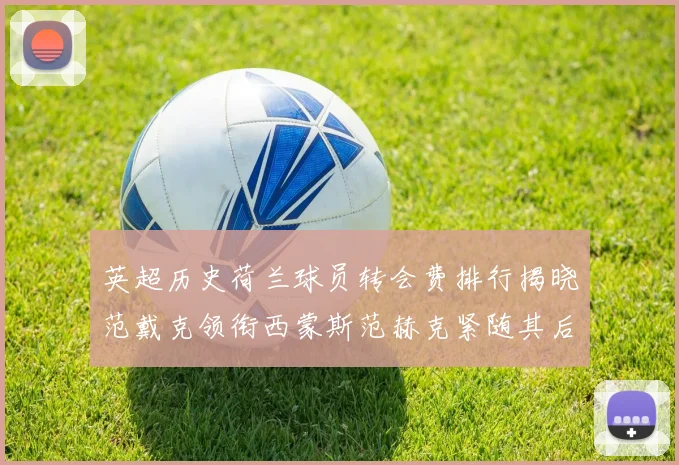 英超历史荷兰球员转会费排行揭晓范戴克领衔西蒙斯范赫克紧随其后